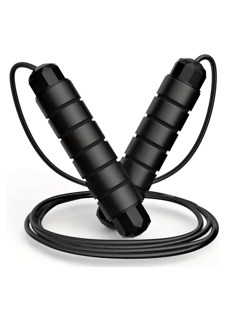 Spall Adjustable Speed Heavy Weighted Steel Wire Exercise Skipping Jump Rope|Heavy Skipping Rope PVC Weighted Speed Exercise Jump Rope Breathing Handle 360 Degree rotation  - Image 1