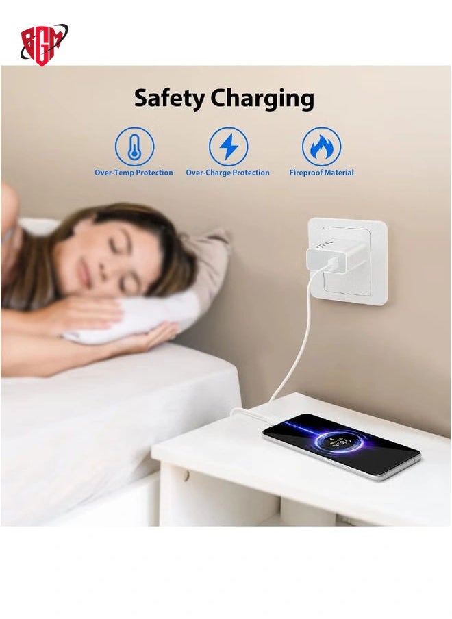 BGM - 67W USB Plug Turbo Charger for Xiaomi USB Fast Charger Adapter with USB C Turbo Charging Cable for Redmi Note 13/12/11/10 Pro, Mi 13T/12X/11T, POCO, and More - Image 1