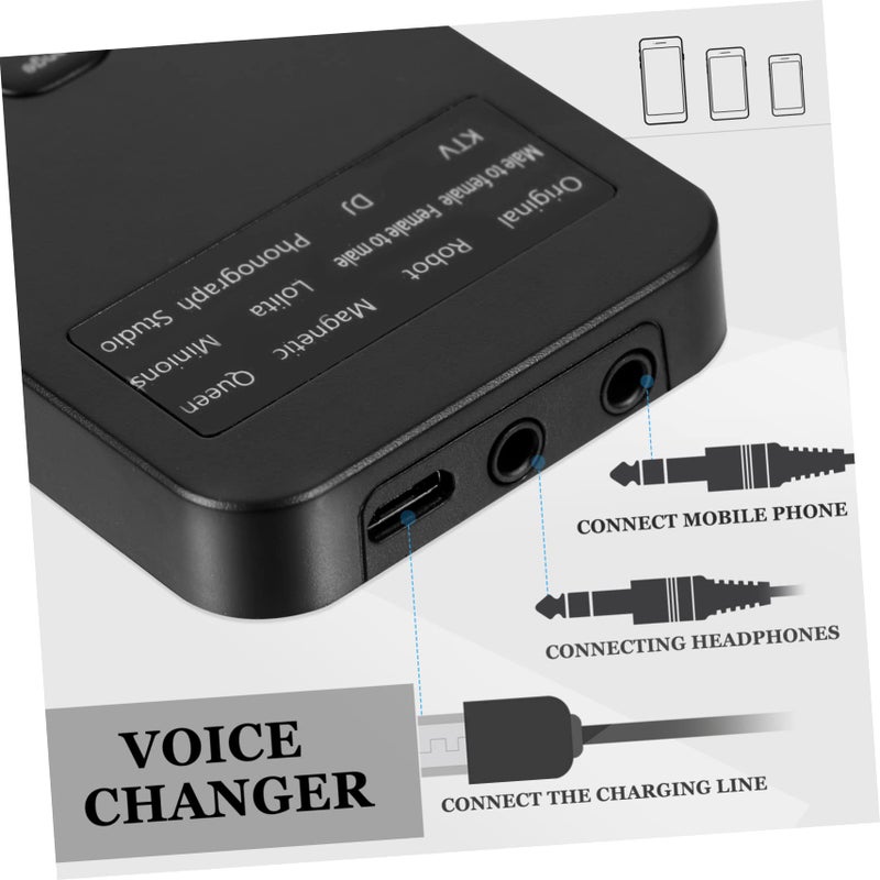 Mini Voice Changer Sound Card Multifunctional Audio Enhancer for Phone Gaming Recording - Image 4