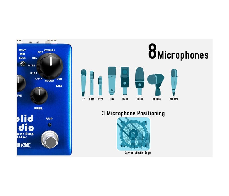 NUX Solid Studio NSS-5 IR & Power Amp Simulator Pedal Effects - Image 3