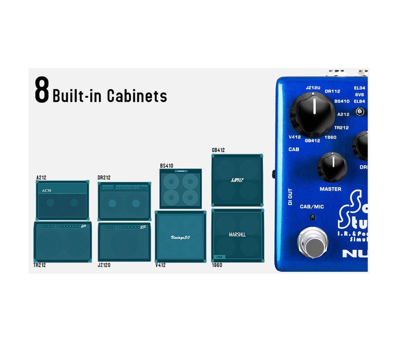 NUX Solid Studio NSS-5 IR & Power Amp Simulator Pedal Effects - Image 4