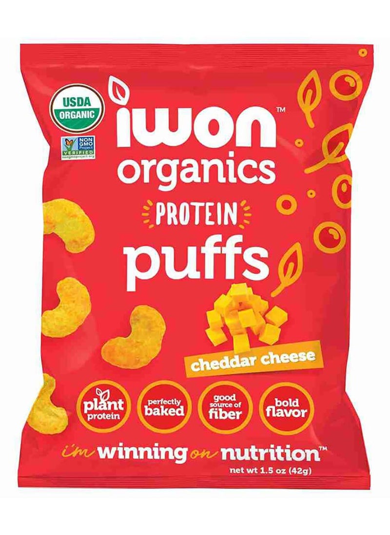 iwon Iwon Organics Protein Puffs Cheddar Cheese 42g 