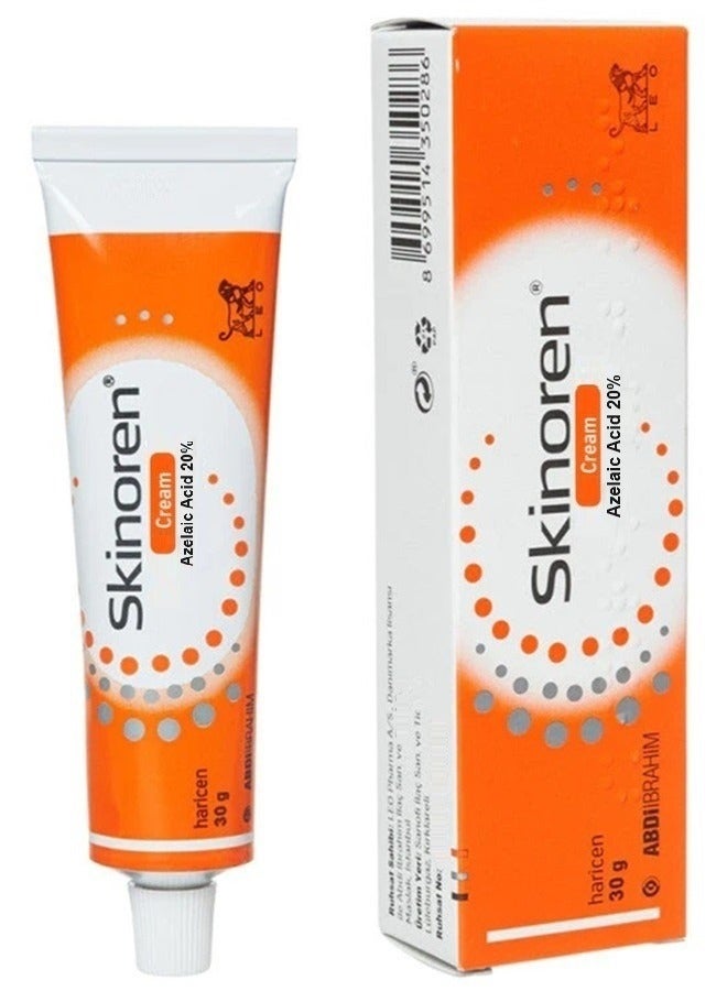 Skinoren Treatment for Acne and Whitening Cream for All Skin Types (30g) - Image 1