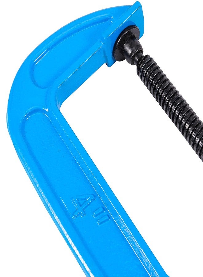 HAKZEON 4 Pack 4 Inch C Clamps Set, Stainless Steel C Clamp, Heavy Duty Industrial Strength C Clamps for Welding Woodworking Construction DIY Projects - Image 5