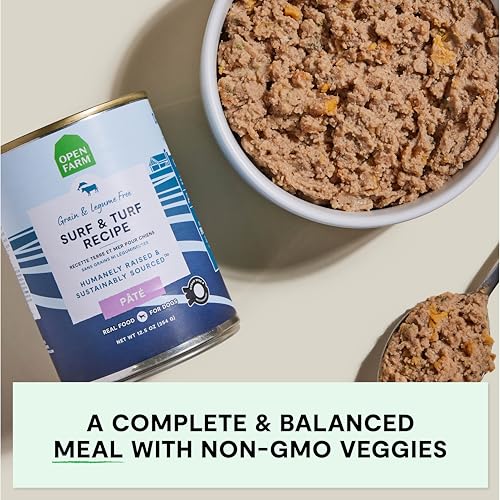 Open Farm Canned Dog Food, Pate for Complete & Balanced Nutrition, Grain Free and Legume-Free, Surf & Turf Recipe, 12.5oz Cans (Pack of 12) - Image 4