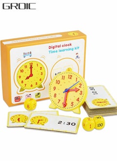 GROIC Time Activity Set,Children's Teaching Clock,Telling Clock,Analog Classroom Learning Clock,Children's Educational Toys,Early Education Toy Set  - Image 1