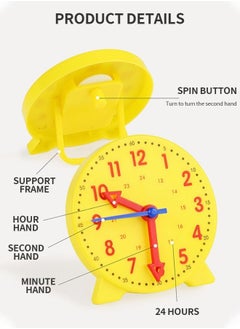 GROIC Time Activity Set,Children's Teaching Clock,Telling Clock,Analog Classroom Learning Clock,Children's Educational Toys,Early Education Toy Set  - Image 2