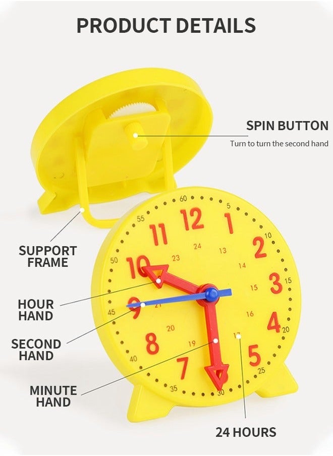 GROIC Time Activity Set,Children's Teaching Clock,Telling Clock,Analog Classroom Learning Clock,Children's Educational Toys,Early Education Toy Set  - Image 2