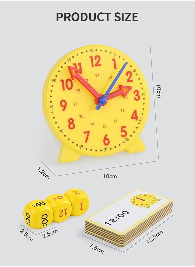 Time Activity Set,Children's Teaching Clock,Telling Clock,Analog Classroom Learning Clock,Children's Educational Toys,Early Education Toy Set