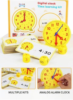 GROIC Time Activity Set,Children's Teaching Clock,Telling Clock,Analog Classroom Learning Clock,Children's Educational Toys,Early Education Toy Set  - Image 4