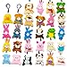 LUKBERA 28 Packs Stuffed Animal Keychains Plush Animal Toy for Easter Egg Fillers Valentines Day Classroom Exchange Gifts Party Favors - Image 2