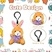 LUKBERA 28 Packs Stuffed Animal Keychains Plush Animal Toy for Easter Egg Fillers Valentines Day Classroom Exchange Gifts Party Favors - Image 4
