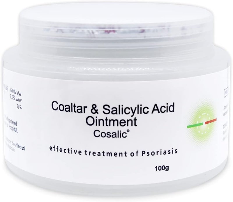 Salve Psoriasis Coal Tar Salicylic Acid 100gm (3.52 oz) | Relieves Dry, Itchy Skin