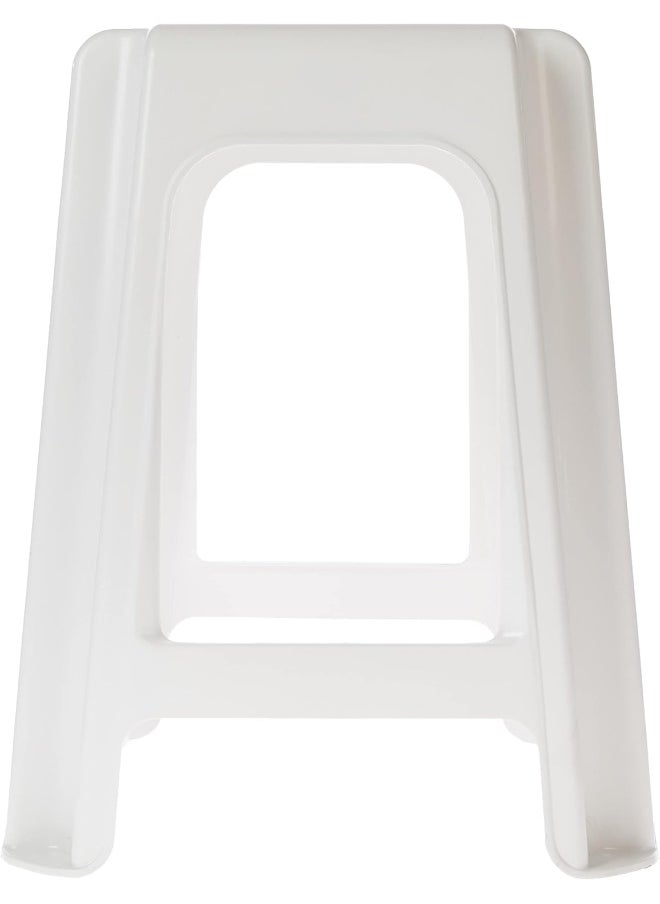 Cosmoplast High Stool Square- L 37 x W 37x H 46 cm (White)  - Image 4