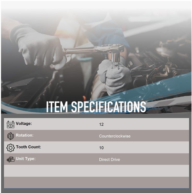 Parts Player OEG Parts New Starter Compatible With GENERAC GENERATOR GN190 GN191 GN220 GN320 7.8HP-15HP 021544, 0A7692, 0D9230, 0D92300ESV, 0D92300SRV, 21544 87266, A7692, D9230, SAB0154, 41021074 - Image 3