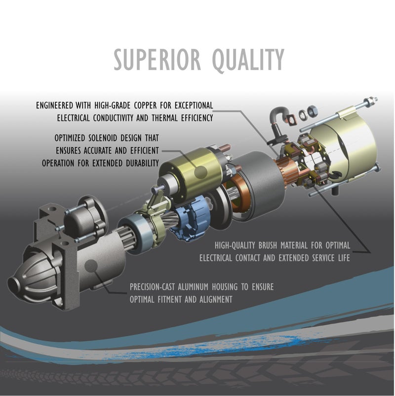 Parts Player OEG Parts New Starter Compatible With GENERAC GENERATOR GN190 GN191 GN220 GN320 7.8HP-15HP 021544, 0A7692, 0D9230, 0D92300ESV, 0D92300SRV, 21544 87266, A7692, D9230, SAB0154, 41021074 - Image 5