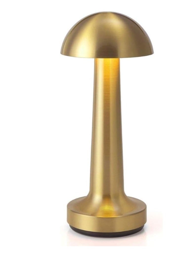 Raxoom Table Lamps LED Table Lamp Cordless Rechargeable Battery LED Table Lamp for Hotel/restaurant/Home/Reading Retro Western Restaurant Cafe Outdoor Desk Lamp Desk Lamps (GOLD) - Image 1