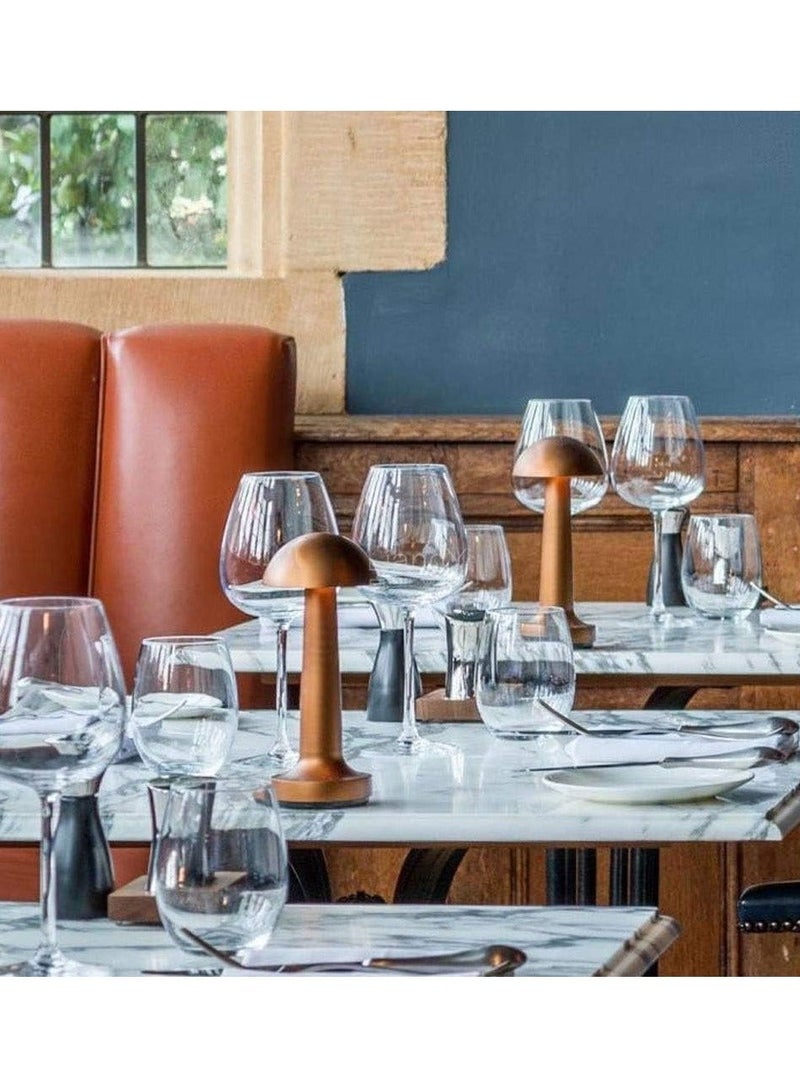 Raxoom Table Lamps LED Table Lamp Cordless Rechargeable Battery LED Table Lamp for Hotel/restaurant/Home/Reading Retro Western Restaurant Cafe Outdoor Desk Lamp Desk Lamps (GOLD) - Image 4