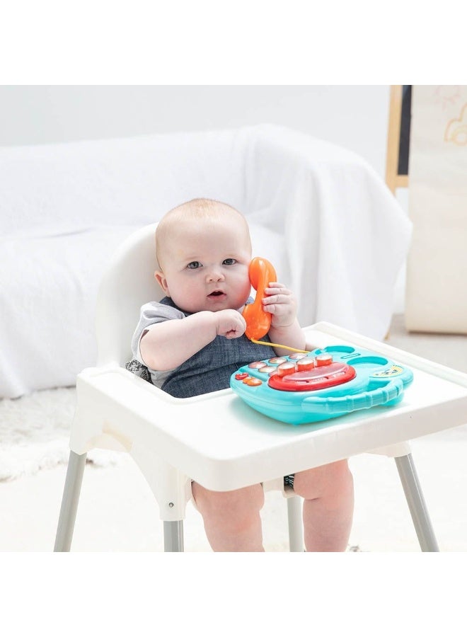 Hapee Capee هاتف حيوانات تفاعلي، ألعاب هواتف للأطفال والرضع، تشمل الأصوات الممتعة، والموسيقى وقرص دوار بثلاثة أزرار لرؤية الصور المضحكة، هدايا ألعاب للأطفال من عمر 6 أشهر فما فوق. - Image 5