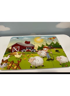 Apexma Educational Colorful Farm Puzzle - Fun Animal Identification Farm Puzzle - Dexterity Developing Farm Puzzle  - Image 3