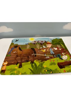 Apexma Educational Colorful Farm Puzzle - Fun Animal Identification Farm Puzzle - Dexterity Developing Farm Puzzle  - Image 4