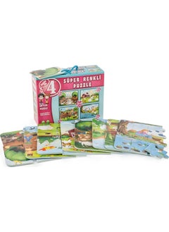 Apexma Educational Colorful Farm Puzzle - Fun Animal Identification Farm Puzzle - Dexterity Developing Farm Puzzle  - Image 1