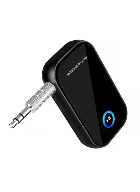 Bluetooth Car Adapter 3.5mm,Portable Bluetooth 5.0 Receiver for Car,Bluetooth 3.5mm Jack Kit with Built-in Microphone for Car Stereo/Speaker/Home Stereo/Wired Headphones