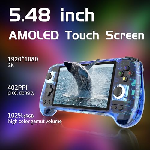 Aivuidbs RG556 Retro Handheld Game Android 13rg 556 Handheld Game with 548 inch Touch OLED Screen RG556 Supports DP and WiFi Bluetooth has Hall Rocker Battery 5500mAh - Image 5