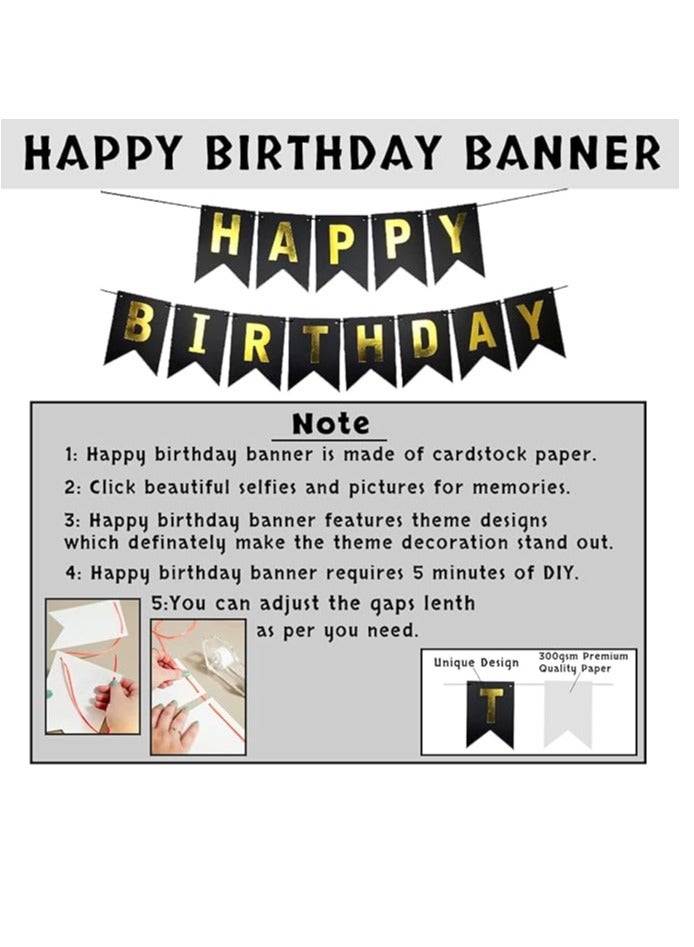 Baby Boss Theme Birthday Decorations - 55 Pcs Boss Baby Birthday Decorations | Happy Birthday Banner(Cardstock) | Boss Baby Birthday Decorations Items Kit, Blue Balloons - Image 3