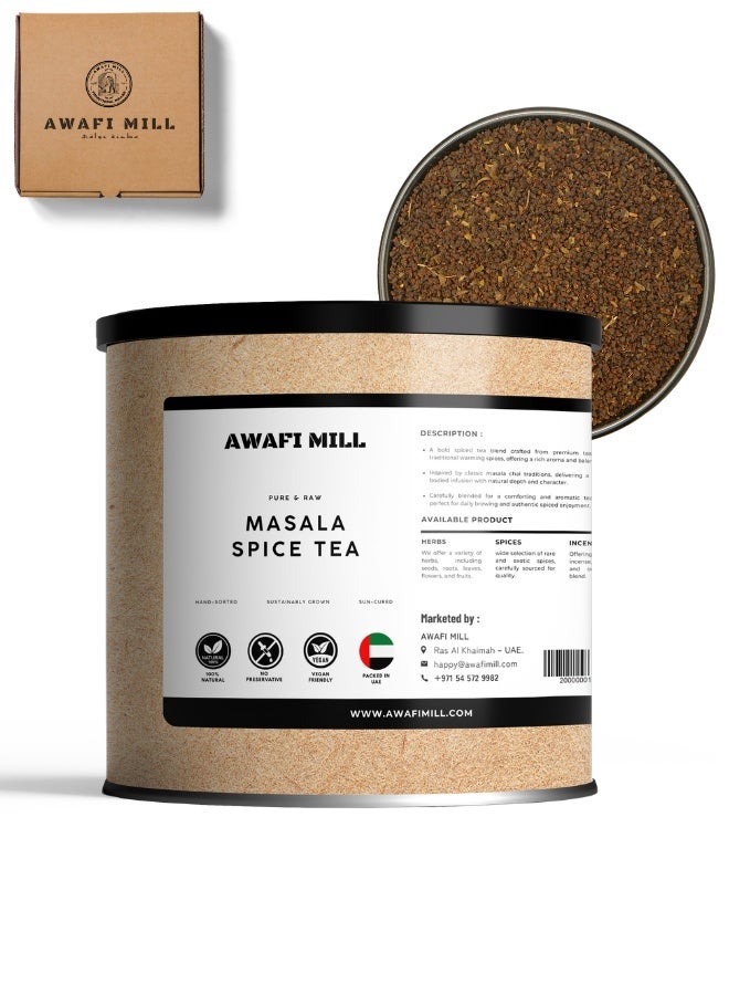 AWAFI MILL Masala Spice Tea (Chai Blend) | Warming Black Tea with Cardamom, Ginger, Cinnamon, Clove & Pepper – Bold and Iced Chai & Lattes - 56 g | 2 Oz - Image 1