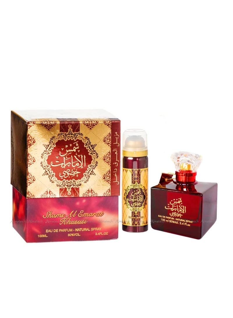 Ard Al Zaafaran Ard Al Zaafaran Shams Al Emarat Khususi Eau de Parfum 100ml – Long Lasting Oriental Perfume for Men & Women  - Image 1