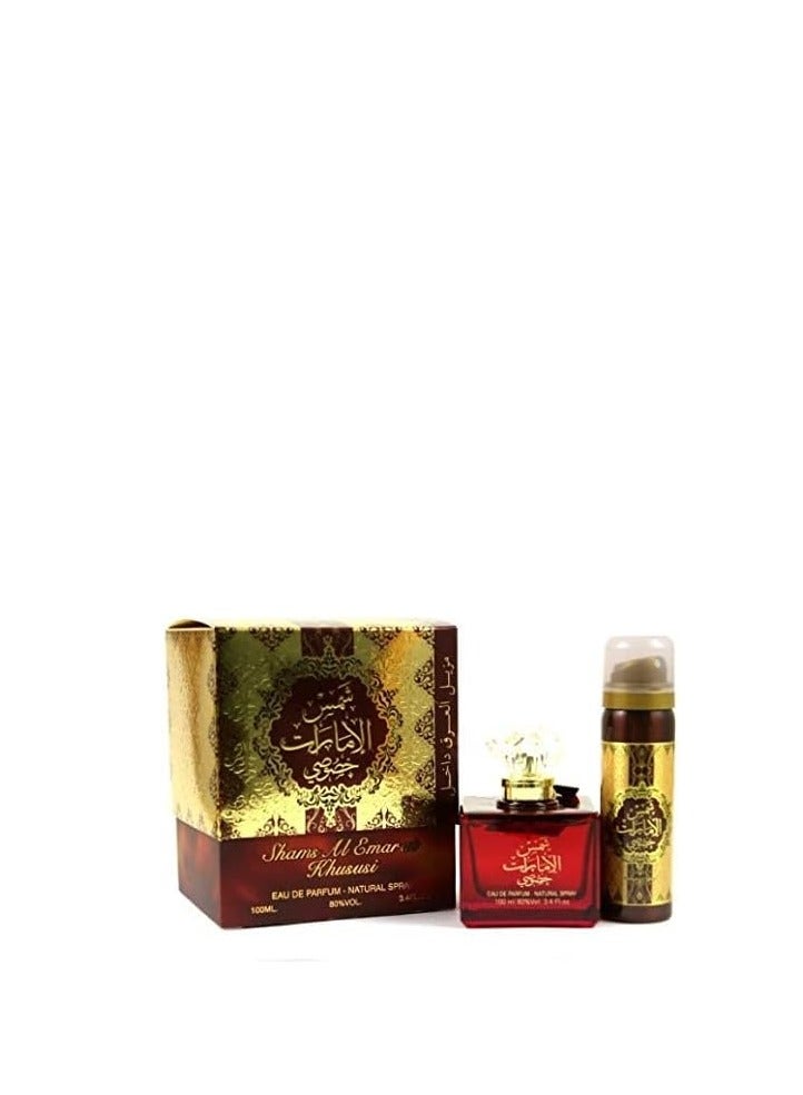 Ard Al Zaafaran Ard Al Zaafaran Shams Al Emarat Khususi Eau de Parfum 100ml – Long Lasting Oriental Perfume for Men & Women  - Image 2