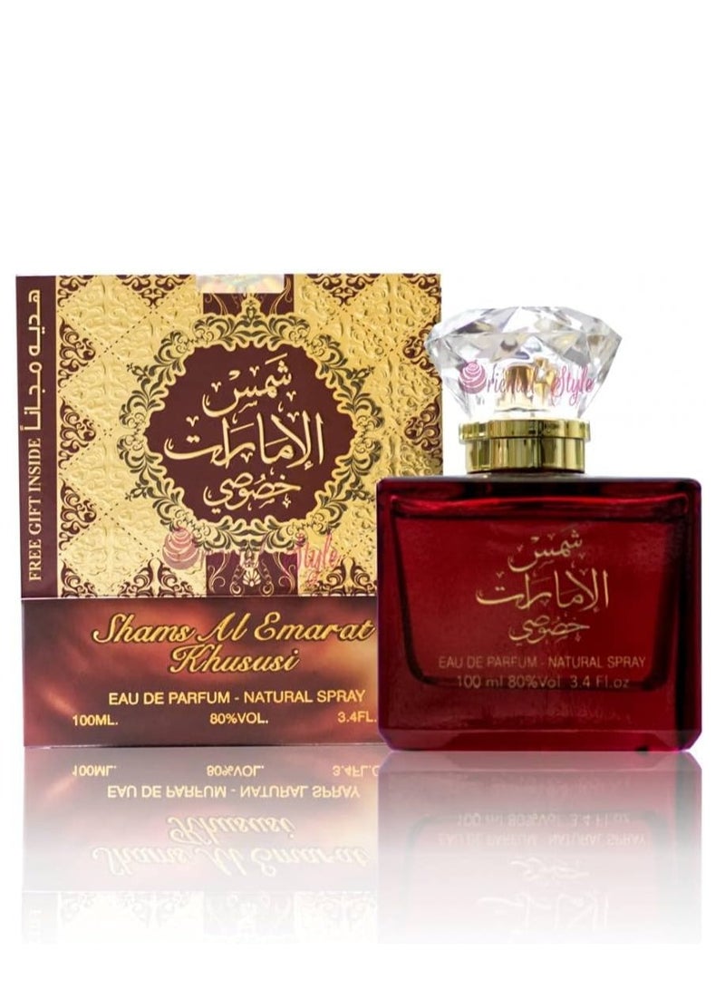Ard Al Zaafaran Ard Al Zaafaran Shams Al Emarat Khususi Eau de Parfum 100ml – Long Lasting Oriental Perfume for Men & Women  - Image 5