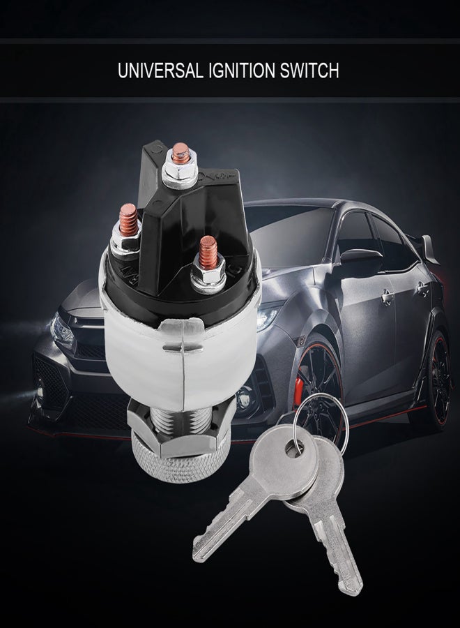 Universal Ignition Switch Assembly with 2 Keys for Car Truck Trailer - Image 2