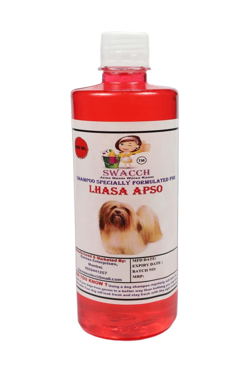 swacch Shampoo | Puppy Safe Shampoo | PH Balanced | Ditch to Itch for Lhasa Apso Dog Shampoo 500ml (Strawberry) + Spike Ball Chew Toy Combo Pack - Image 2
