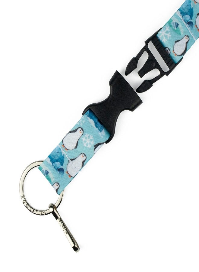 Limeloot Penguins Premium Lanyard with Release Buckle, and Flat Ring. - Image 3