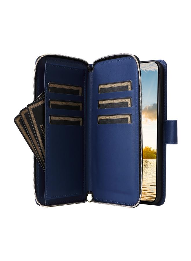 اس-توب جراب لهاتف Samsung Galaxy S23 FE 5G مع محفظة بسحاب وتسع فتحات للبطاقات وحافظة جلدية للهاتف - Image 5