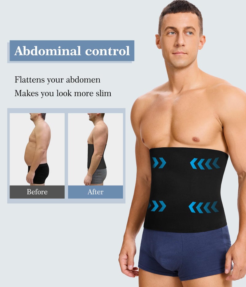 TAILONG Waist Trainer for Men Shapewear Tummy Control Body Shaper Corset Slimming Girdle Fajas para Hombres Black - Image 2