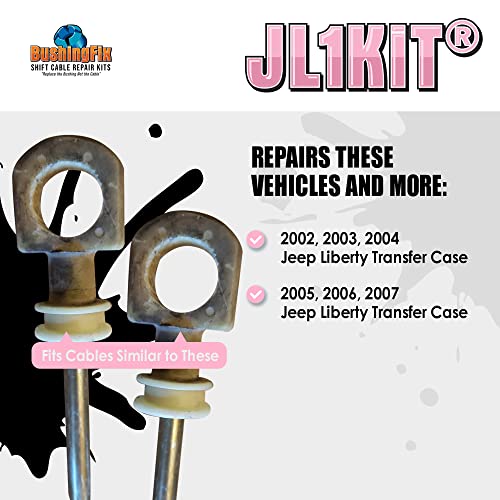 BushingFix.com BushingFix JL1Kit - Transfer Case Shifter Cable Replacement Bushing, Transfer Case Shift Cable Repair Kit, 4X4 Transfer Case Cable Bushing - Image 4