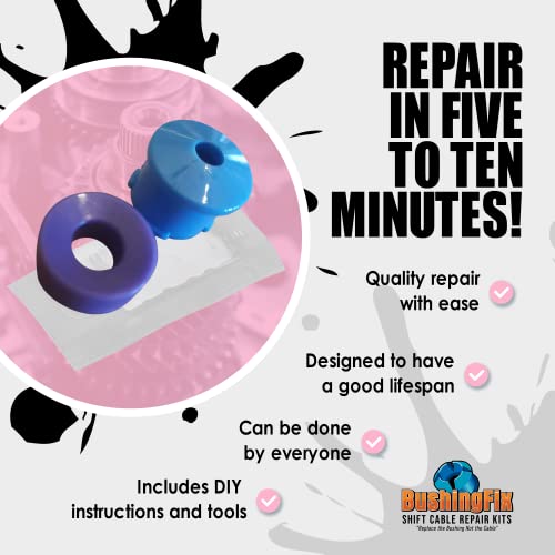 BushingFix.com BushingFix JL1Kit - Transfer Case Shifter Cable Replacement Bushing, Transfer Case Shift Cable Repair Kit, 4X4 Transfer Case Cable Bushing - Image 3