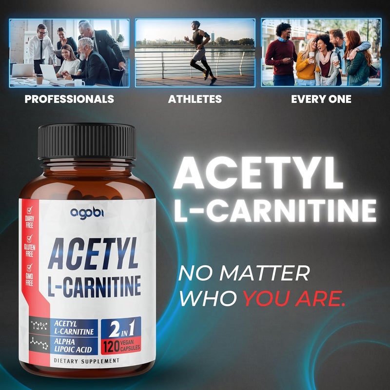 agobi Acetyl LCarnitine  Alpha Lipoic Acid Complex 1500mg  Supplement for Brain Health Memory Focus  Mood Support  120 Vegan Capsules for 2 Month Supply  GlutenFree NonGMO - Image 5