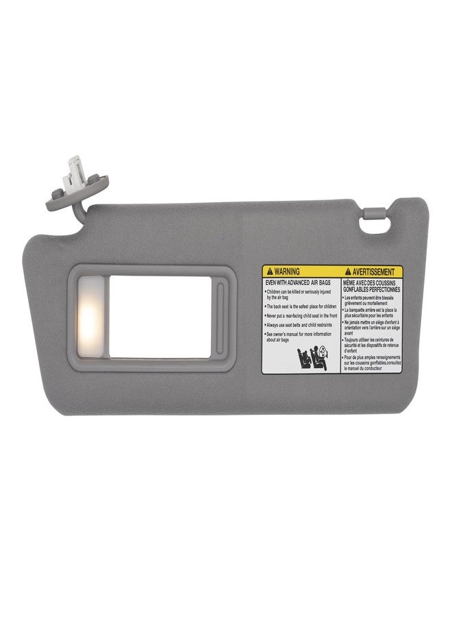NHILES Driver Left Side Sun Visor Replacement Fits for Toyota Tacoma 2005-2015 Sunshade with Light 7432004210B0 Color Gray - Image 1