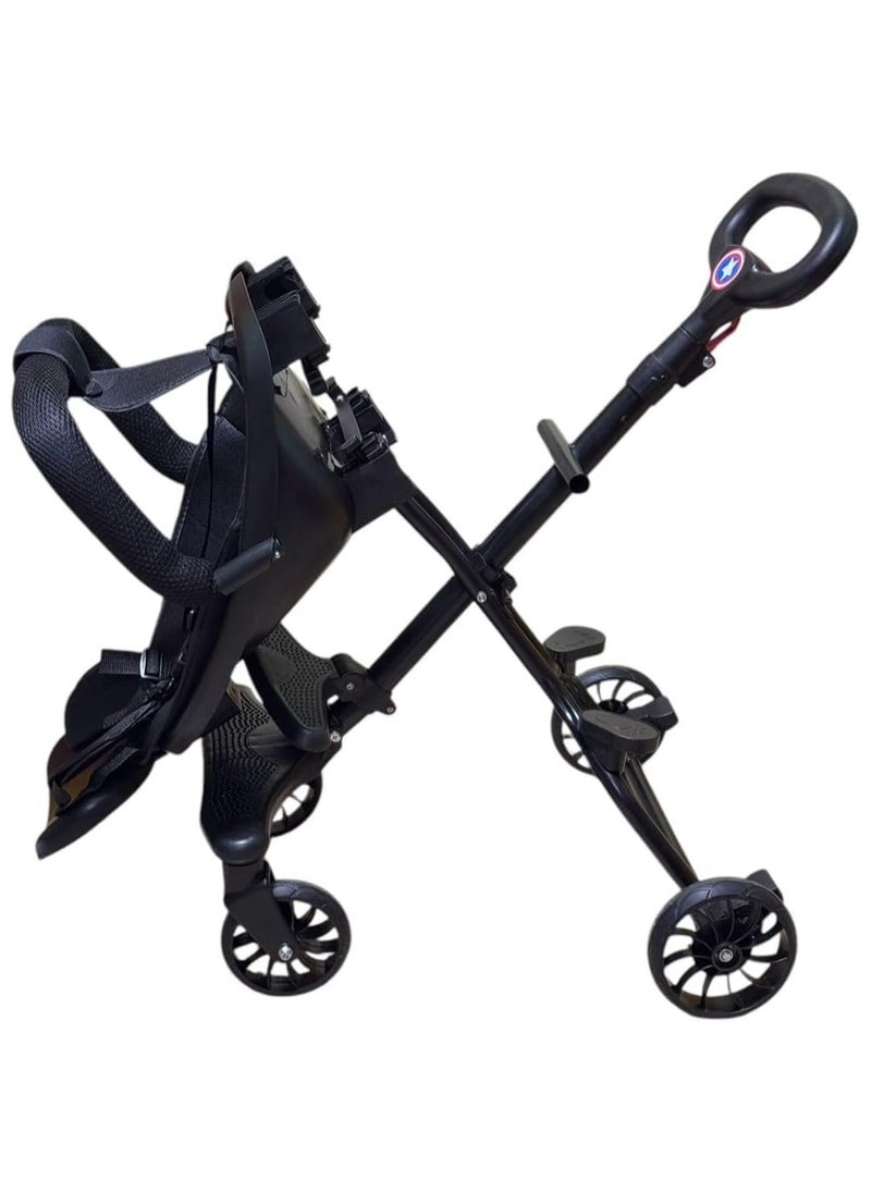 QSHOP - 5 Years Old Imported Baby Stroller, Lightweight Travel Stroller with Adjustable Handles and Backrest One-Hand Folding for Overhead Airplane Storage, Shopping, Walking, Travel - Image 1