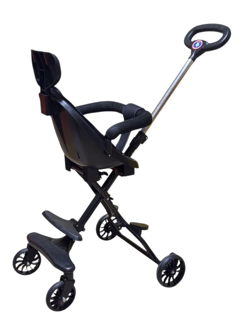 QSHOP - 5 Years Old Imported Baby Stroller, Lightweight Travel Stroller with Adjustable Handles and Backrest One-Hand Folding for Overhead Airplane Storage, Shopping, Walking, Travel - Image 1