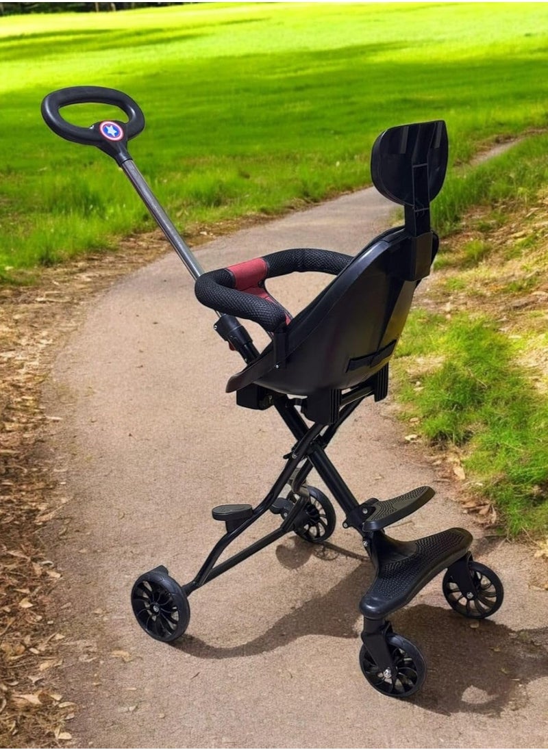 QSHOP - 5 Years Old Imported Baby Stroller, Lightweight Travel Stroller with Adjustable Handles and Backrest One-Hand Folding for Overhead Airplane Storage, Shopping, Walking, Travel - Image 1