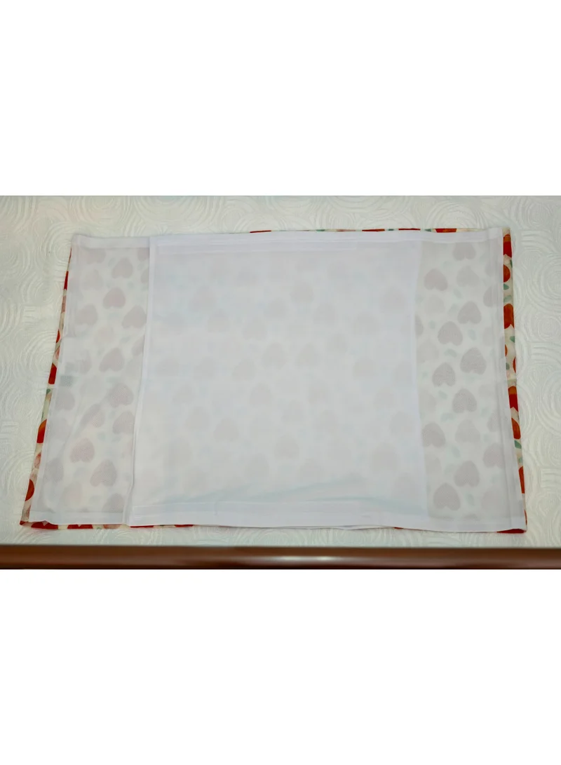 Silk Me Pink Sky Silk Me 100% Pure Mulberry Silk Crib Sleeve for Baby 22 Momme - Bald Spots, Hair Loss & Knotting Prevention - Silk Sheet Slip for Cots - Mattress 60x120 cm - Pink Sky  | Best Price UAE