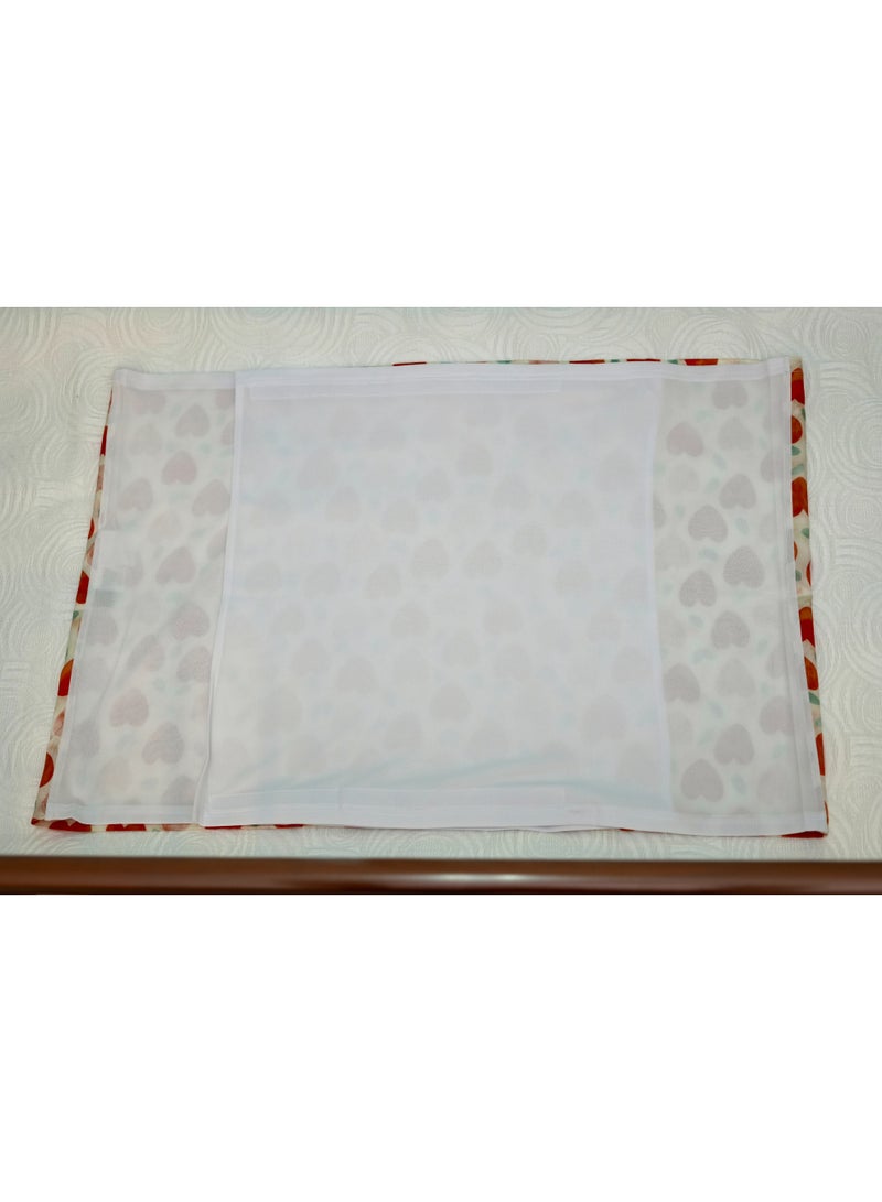 Silk Me 100% Pure Mulberry Silk Crib Sleeve for Baby 22 Momme - Bald Spots, Hair Loss & Knotting Prevention - Silk Sheet Slip for Cots - Mattress 60x120 cm - Pink Sky - Image 3