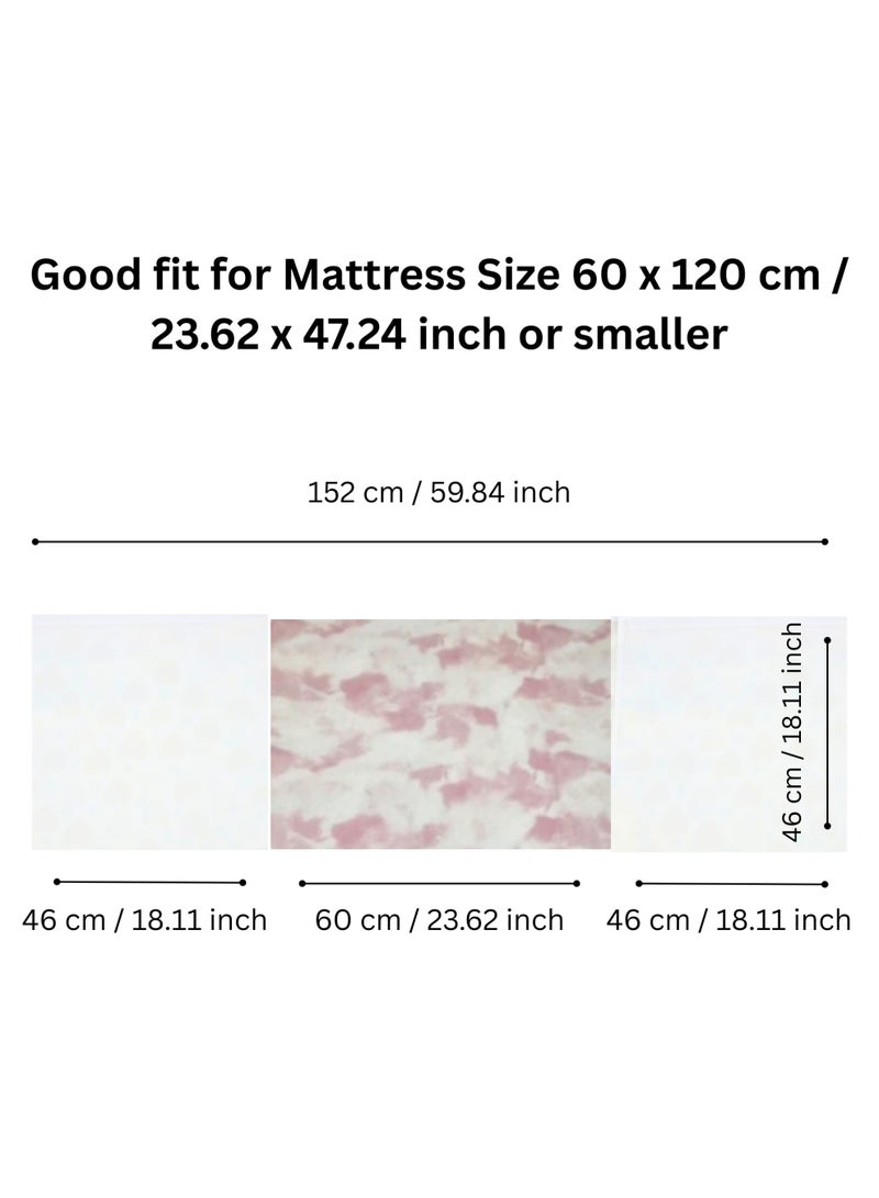 Silk Me 100% Pure Mulberry Silk Crib Sleeve for Baby 22 Momme - Bald Spots, Hair Loss & Knotting Prevention - Silk Sheet Slip for Cots - Mattress 60x120 cm - Pink Sky - Image 5