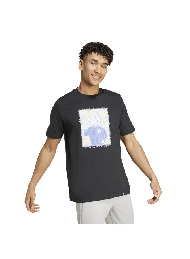 Adidas M Doodle T Black Training T-Shirts XS