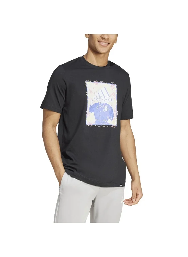 Adidas M Doodle T Black Training T-Shirts XS
